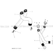 09- Ventilation pour Sea-Doo 2012 GTX 155, 2012 (38CA, 38CB)