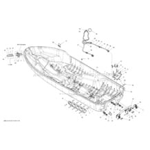 09- Hull pour Seadoo 2012 GTX 155, 2012 (38CA, 38CB)