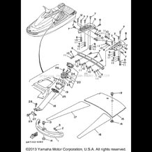 GUNWALE - MAT pour Yamaha 1996 WaveRunner WAVE BLASTER 700 (WB700AU) 1996