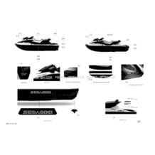 09- Decals pour Sea-Doo 2012 GTX 215, 2012 (42CA, 42CB)