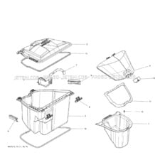 09- Storage Compartments pour Sea-Doo 2012 GTX 215, 2012 (42CA, 42CB)
