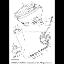 HULL - DECK pour Yamaha 1996 WaveRunner WAVE BLASTER 700 (WB700AU) 1996