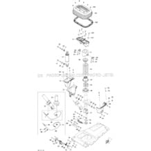 09- Seat Suspension 4 pour Sea-Doo 2012 RXT 260 (IS), 2012