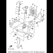OIL TANK pour Yamaha 1996 WaveRunner WAVE BLASTER 700 (WB700AU) 1996