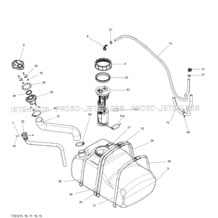 02- Fuel System pour Seadoo 2012 RXT-X 260 & RS. 2012