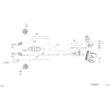 10- Electrical Harness Steering pour Seadoo 2012 RXT-X 260 & RS. 2012