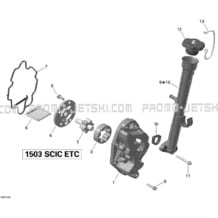 02- Oil Separator pour Seadoo 2012 WAKE PRO 215