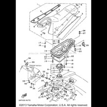 SEAT - UNDER LOCKER pour Yamaha 1996 WaveRunner WAVE BLASTER 700 (WB700AU) 1996