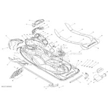 09- Body pour Seadoo 2013 GTI SE 155, 2013