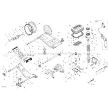 09- Seat Suspension pour Sea-Doo 2013 GTX S 155, 2013