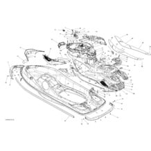 09- Body pour Sea-Doo 2013 GTX S 155, 2013