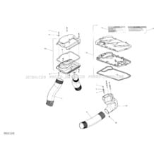 09- Ventilation pour Sea-Doo 2013 GTX S 155, 2013