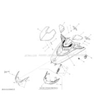 09- Front Cover pour Sea-Doo 2013 GTX S 155, 2013
