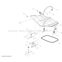 09- Seat pour Seadoo 2013 GTX 215, 2013