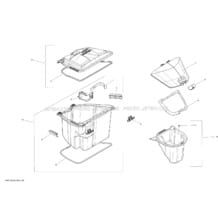 09- Storage Compartments pour Seadoo 2013 RXT-X 260 & RS. 2013