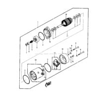 Starter Motor pour Kawasaki 1988 JS440