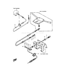 CABLES pour Kawasaki 1988 JS550