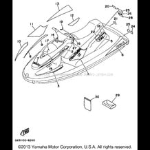 GRAPHIC - TOOL pour Yamaha 1996 WaveRunner WAVE BLASTER II - WB760U - 1996