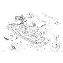 09- Body _34S1407 pour Sea-Doo 2014 GTX 155, 2014
