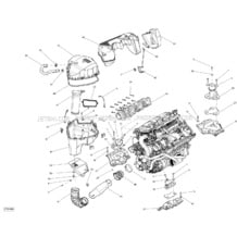 01- Engine _07S1404 pour Seadoo 2014 GTX S 155, 2014