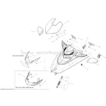 09- Front Cover _26S1404 pour Sea-Doo 2014 GTX S 155, 2014
