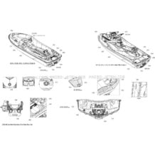 09- Decals _29S1406a pour Sea-Doo 2014 RXT-X 260 & RS. 2014
