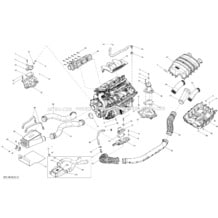 01- Engine _07S1406 pour Sea-Doo 2014 RXT 260 & RS, 2014