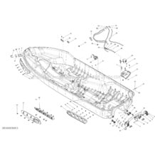 09- Hull _33S1410 pour Sea-Doo 2014 RXT 260 & RS, 2014