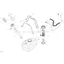 02- Fuel System _17S1401 pour Sea-Doo 2014 SPARK ACE 900 HO (2up And 3up), 2014