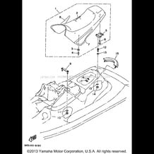 SEAT - UNDER LOCKER pour Yamaha 1996 WaveRunner WAVE BLASTER II 760 (WB760U) 1996