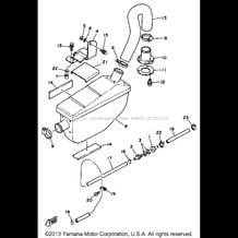 EXHAUST 2 pour Yamaha 1990 WaveRunner WAVE JAMMER - WJ500D - 1990