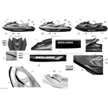 09- Decals _29S1514c pour Seadoo 2015 GTI SE 130, 2015