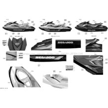 09- Decals _29S1515c pour Sea-Doo 2015 GTI SE 155, 2015