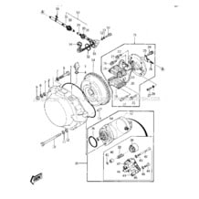 GENERATOR/STARTER MOTOR ('77-'78 A1/A1A/ pour Kawasaki 1977 JS440