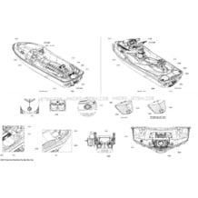 09- Decals _29S1507a pour Sea-Doo 2015 GTX 155, 2015