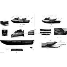 09- Decals _29S1507b pour Sea-Doo 2015 GTX 155, 2015