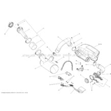 01- Exhaust System _37S1508 pour Seadoo 2015 GTX LTD 215, 2015