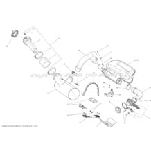 01- Exhaust System _37S1510 pour Sea-Doo 2015 RXT 260 & RS, 2015