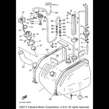 FUEL TANK pour Yamaha 1996 WaveRunner WAVE RAIDER 1100 - RA1100U - 1996