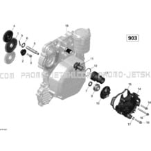01- Engine Cooling _27R1527 pour Sea-Doo 2015 SPARK ACE 900 HO (2up And 3up), 2015