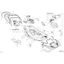 09- Body _34S1502 pour Sea-Doo 2015 SPARK ACE 900 HO (2up And 3up), 2015