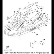 GRAPHIC TOOL pour Yamaha 1996 WaveRunner WAVE RAIDER 1100 - RA1100U - 1996