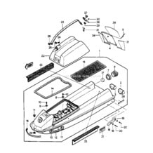 HULL/ENGINE HOOD (JS550-A6/A7) pour Kawasaki 1988 JS550