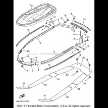 GUNWALE MAT pour Yamaha 1996 WaveRunner WAVE RAIDER 1100 (RA1100U) 1996