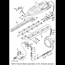 HULL DECK pour Yamaha 1996 WaveRunner WAVE RAIDER 1100 (RA1100U) 1996
