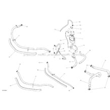 01- Cooling System pour Seadoo 2016 Wake, 2016