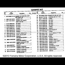 GASKET KIT pour Yamaha 1990 WaveRunner WAVE JAMMER 500 (WJ500D) 1990