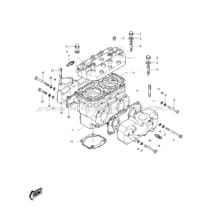 CYLINDER HEAD CYLINDER pour Kawasaki 1976 JS400