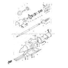 DRIVE SHAFT JET PUMP pour Kawasaki 1976 JS400