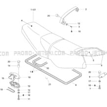 09- Seat pour Seadoo 1996 GSX, 5620, 1996